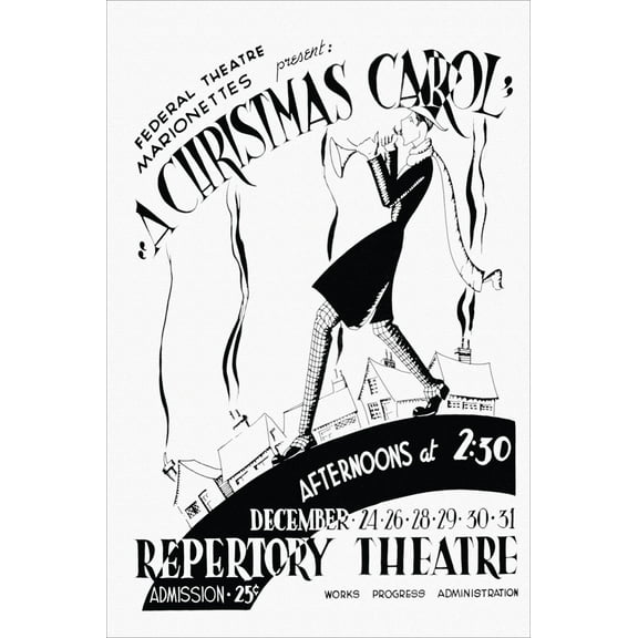 Art.com A Christmas Carol Art Print, 24" x 36"