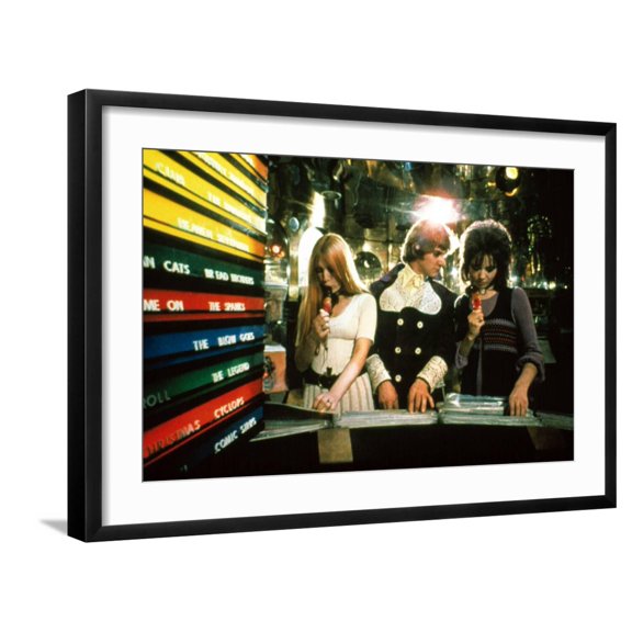 Art.com A Clockwork Orange, Gillian Hills, Malcolm Mcdowell, Barbara Scott, 1971 Photo, Black Frame Wall Art, 29" x 21"