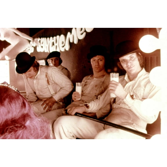 Art.com A Clockwork Orange, Warren Clarke, James Marcus, Malcolm Mcdowell, 1971 Photo, 24" x 16"