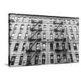 thumbnail image 1 of Art.com A Fire Escape of an Apartment Building in New York City Stretched Canvas Print Wall Art by kasto, 36" x 24", 1 of 4
