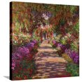 thumbnail image 1 of Art.com A Pathway in Monet's Garden, Giverny, 1902 Stretched Canvas Print Wall Art by Claude Monet, 24" x 24", 1 of 4
