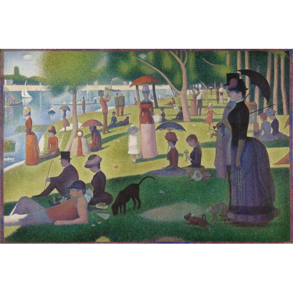 Art.com A Sunday on La Grande Jatte -- 1884, 1884-86 Giclee Print by Georges Seurat, 18" x 12"