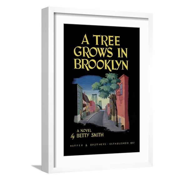 Art.com A Tree Grows In Brooklyn Art Print, White Frame Wall Art, 17" x 23"