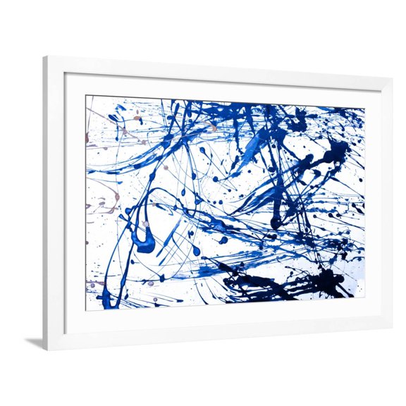 Art.com Abstract Art Creative Background. Hand Painted Background. Photographic Print by Nataliya Sdobnikova, White Frame Wall Art, 44" x 32"