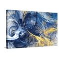 thumbnail image 1 of Art.com Abstract Bright Motion Composition. Modern Futuristic Dynamic Background. Blue and Yellow Color Art Stretched Canvas Print Wall Art by Excellent backgrounds, 36" x 24", 1 of 4