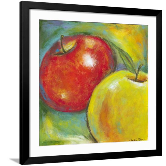 Art.com Abstract Fruits IV Art Print by Chariklia Zarris, Black Frame Wall Art, 38" x 38"