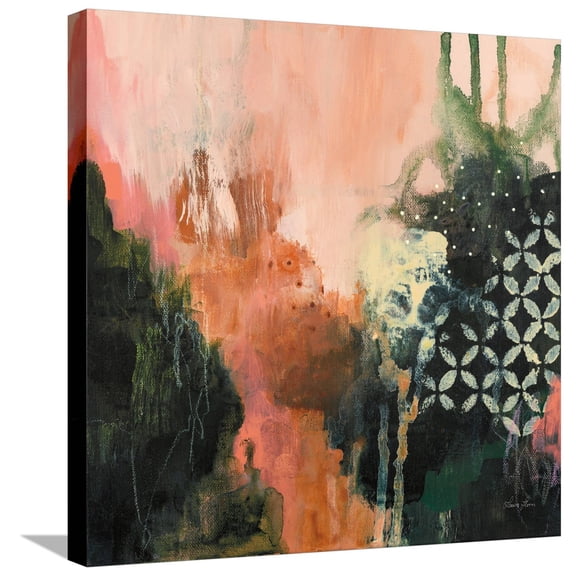 Art.com Abstract Layers I Stretched Canvas Print Wall Art by Laura Horn, 24" x 24"