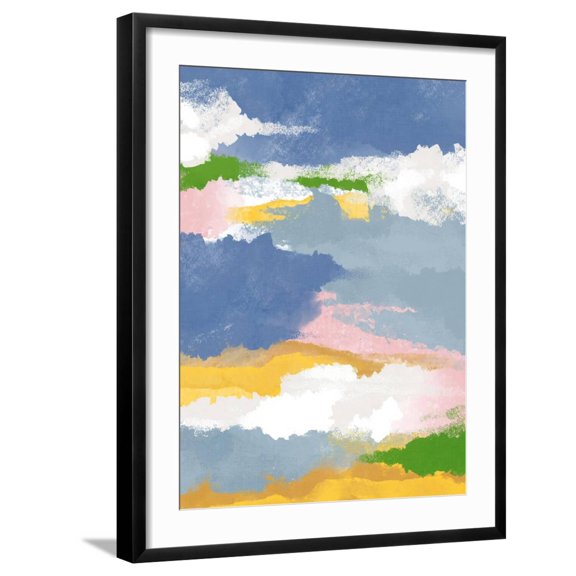 Art.com Abstract Paradise 2 Art Print by Marcus Prime, Black Frame Wall Art, 23" x 29"