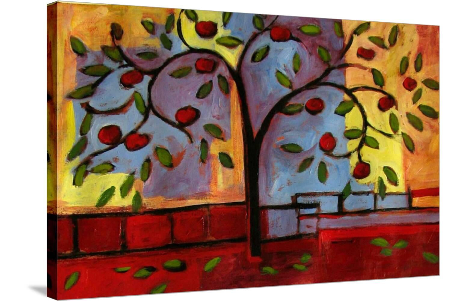 Abstract Tree I Stretched Canvas Print Wall Art by Patty Baker