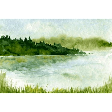 Art.com Abstract Watercolor Landscape Art Print by cat_arch_angel, 18" x 12"