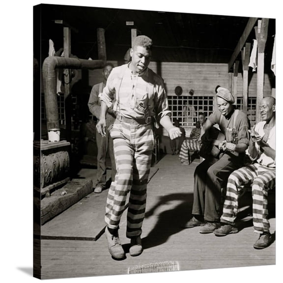 Art.com African American In the convict camp in Greene County, Georgia Stretched Canvas Print Wall Art, 30" x 30"