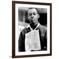 thumbnail image 1 of Art.com African American Youth Protests the Police Killing of Leonard Deadwyler Photo, Brown Frame Wall Art, 32" x 40", 1 of 5