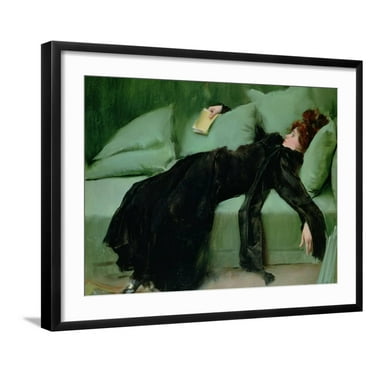 Art.com After the Ball Giclee Print by Ramon Casas i Carbo, Black Frame Wall Art, 29" x 23"