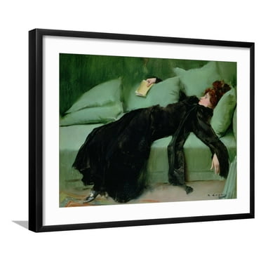 Art.com After the ball' by Ramon Casas, 1895 Giclee Print, Black Frame Wall Art, 29" x 23"