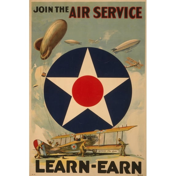 Art.com Air Service Art Print, 12" x 18"