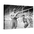 thumbnail image 1 of Art.com Al Bridwell & Jimmy Archer, Chicago Cubs, Baseball Photo Stretched Canvas Print Wall Art by Lantern Press, 32" x 24", 1 of 4