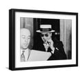 thumbnail image 1 of Art.com Al Capone, with a Big Smile, Leaving Federal Building in Miami, Florida, 1941 Photo, Black Frame Wall Art, 21" x 17", 1 of 5