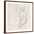 thumbnail image 1 of Art.com Alabaster Bather 2 Art Print by Karen Wallis, Brown Frame Wall Art, 29" x 29", 1 of 5