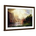thumbnail image 1 of Art.com Albert Bierstadt Between the Sierra Nevada Mountains Art Print by Albert Bierstadt, Brown Frame Wall Art, 44" x 32", 1 of 5