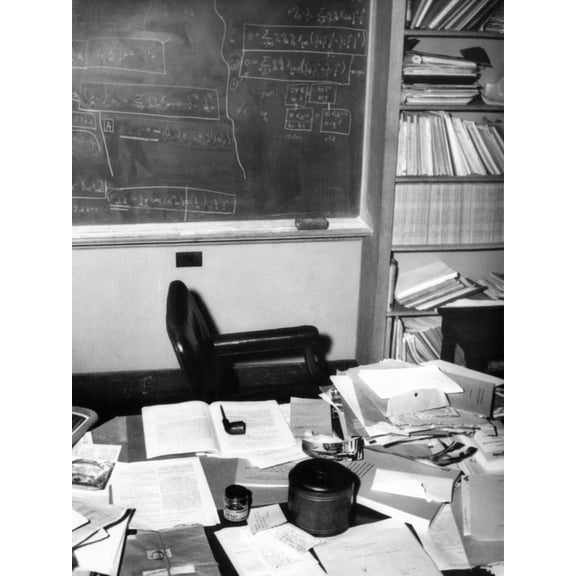Art.com Albert Einstein's Study at the Institute for Advance Study at Princeton University Photo, 12" x 16"