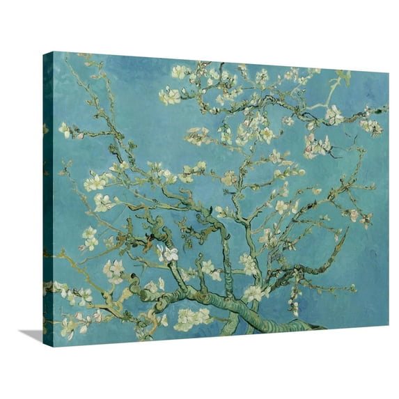 Art.com Almond Blossom. 1890 Stretched Canvas Print Wall Art by Vincent van Gogh, 32" x 24"