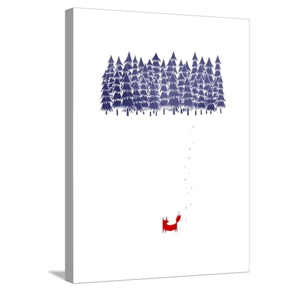 Art.com Alone in the Forest Stretched Canvas Print Wall Art by Robert Farkas, 18" x 24"