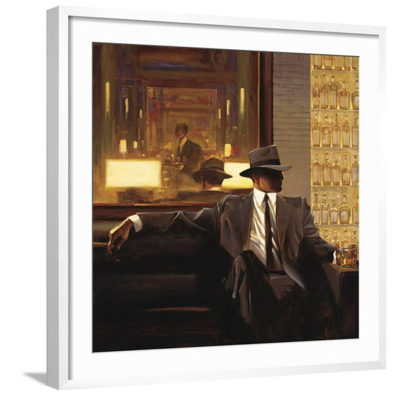 Art.com Amber Glow 1 Art Print by Brent Lynch, White Frame Wall Art, 29" x 29"