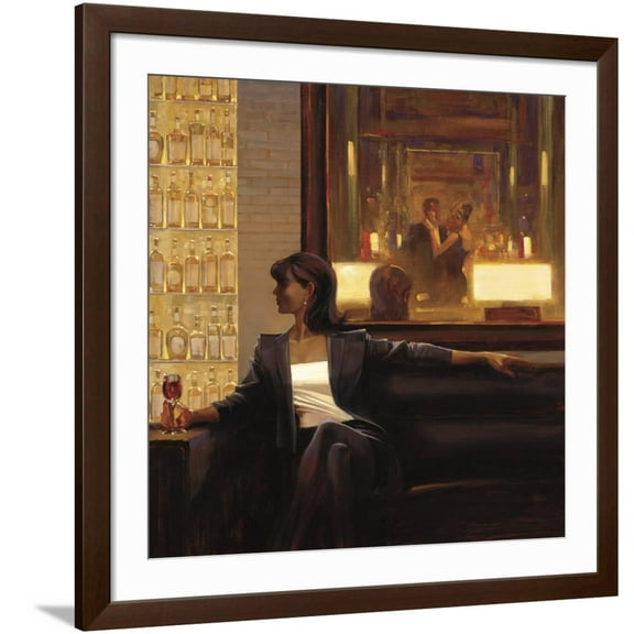 Art.com Amber Glow 2 Art Print by Brent Lynch, Brown Frame Wall Art, 38" x 38"