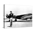 thumbnail image 1 of Art.com Amelia Earhart Standing in Front of the Lockheed Electra in Which She Disappeared in July 29, 1937 Stretched Canvas Print Wall Art, 24" x 18", 1 of 4
