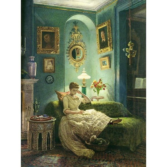 Art.com An Evening at Home, 1888 Giclee Print by Edward John Poynter, 12" x 16"