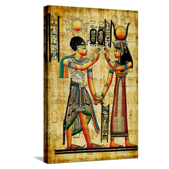 Art.com Ancient Egyptian Papyrus Stretched Canvas Print Wall Art by Maugli-l, 16" x 24"