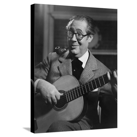 Art.com Andres Segovia, Spanish Classical Guitarist Stretched Canvas Print Wall Art, 18" x 24"
