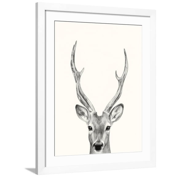 Art.com Animal Mug IV Art Print by Victoria Borges, White Frame Wall Art, 32" x 40"