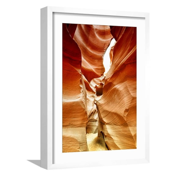 Art.com Antelope Canyon - Page - Arizona - United States Photographic Print by Philippe Hugonnard, White Frame Wall Art, 17" x 23"