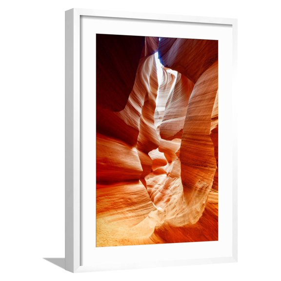 Art.com Antelope Canyon - Page - Arizona - United States Photographic Print by Philippe Hugonnard, White Frame Wall Art, 21" x 29"