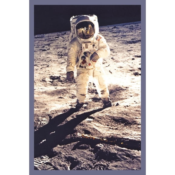 Art.com Apollo 11: Man on the Moon Art Print, 12" x 18"