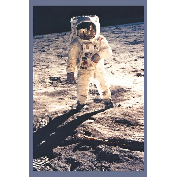 Art.com Apollo 11: Man on the Moon Art Print, 12" x 18"