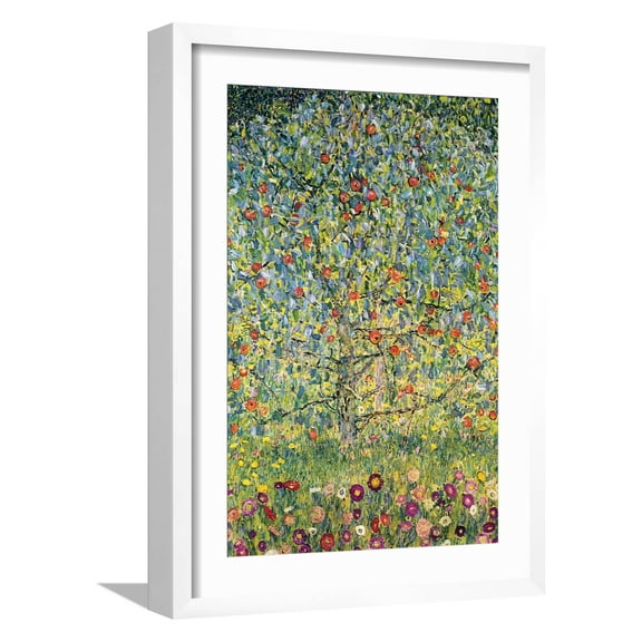 Art.com Apple Tree Art Print by Gustav Klimt, White Frame Wall Art, 17" x 23"