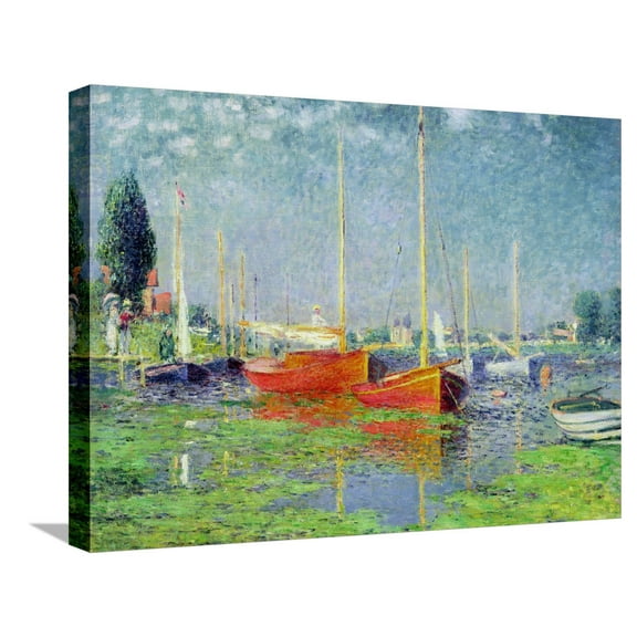 Art.com Argenteuil, circa 1872-5 Stretched Canvas Print Wall Art by Claude Monet, 24" x 18"