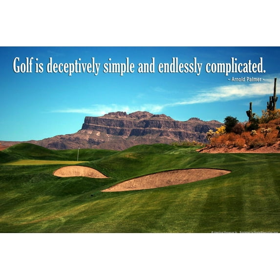 Art.com Arnold Palmer Golf Quote Poster Photo, 36" x 24"