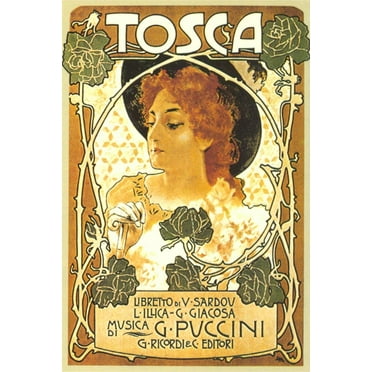 Art.com Art Nouveau Poster for Tosca Art Print, 12" x 18"