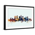 thumbnail image 1 of Art.com Atlanta Georgia Skyline Art Print by Michael Tompsett, Black Frame Wall Art, 29" x 21", 1 of 5