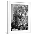 thumbnail image 1 of Art.com Attorney General Bobby Kennedy Speaking to Crowd in D.C. Photo by Warren K^ Leffler, White Frame Wall Art, 23" x 29", 1 of 5