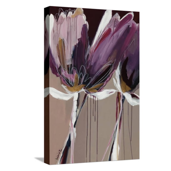 Art.com Aubergine Splendor II Stretched Canvas Print Wall Art by Angela Maritz, 12" x 18"