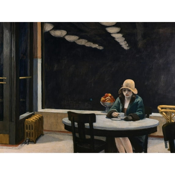 Art.com Automat Giclee Print by Edward Hopper, 16" x 12"