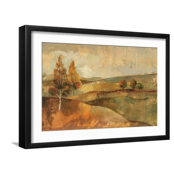 Art.com Autumn Hills I Art Print by Silvia Vassileva, Black Frame Wall Art, 23" x 17"