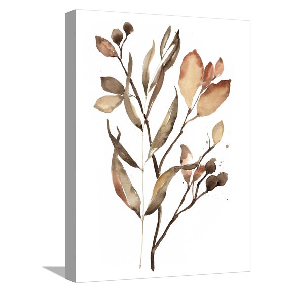 Art.com Autumn's Bundle II Stretched Canvas Print Wall Art by Jennifer Goldberger, 12" x 16"