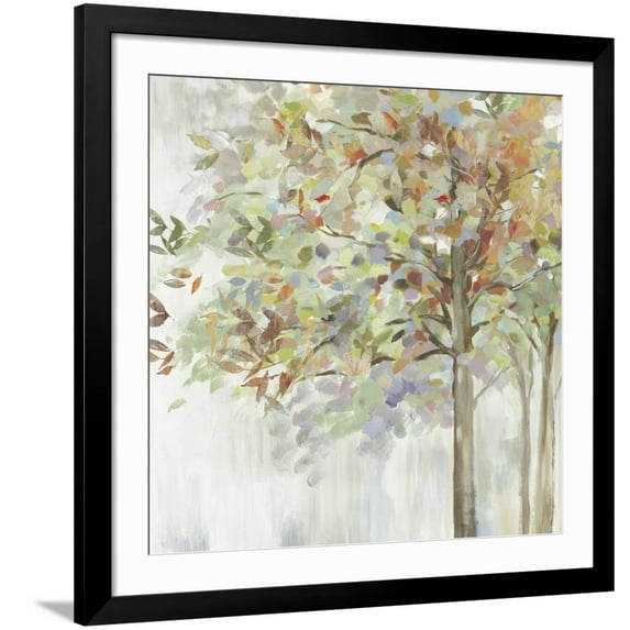 Art.com Autumn’s Leaves Art Print by Allison Pearce, Black Frame Wall Art, 38" x 38"