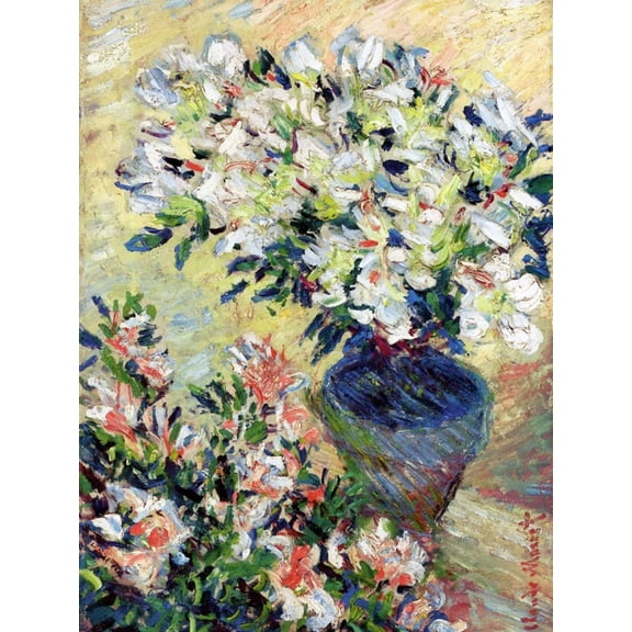 Art.com Azaleas, 1885 Giclee Print by Claude Monet, 24" x 32"