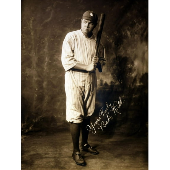 Art.com Babe Ruth, 1920 Photo, 18" x 24"